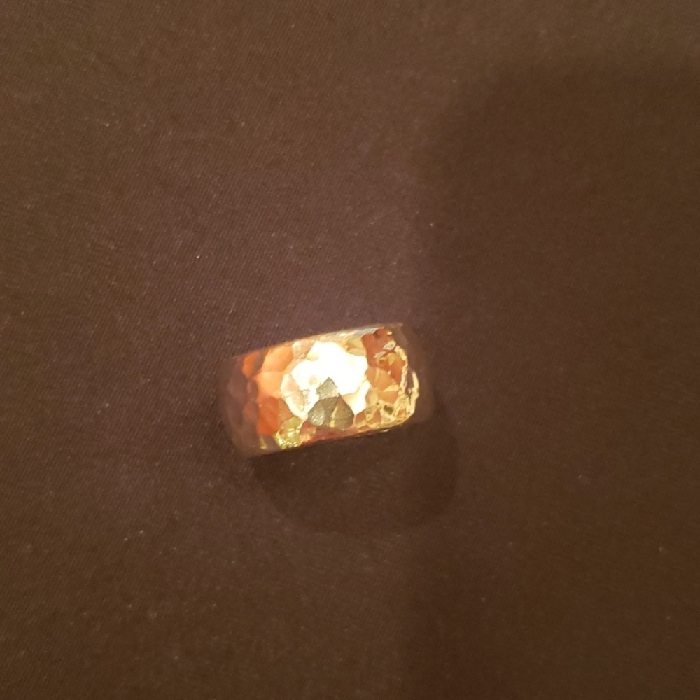 Hammered silver ring by Silpada